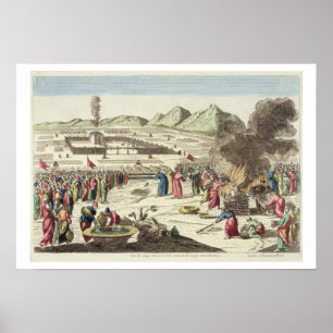 The camp of the Israelites and the Opfer of the Poster