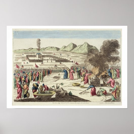 The camp of the Israelites and the Opfer of the Poster (Vorne)