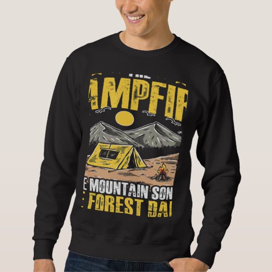 The Campfire Forest Camp Travel Hiking Camper Camp Sweatshirt (Vorderseite)