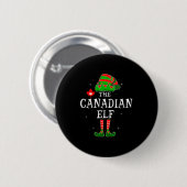 The Canadian Elf Group Matching Family Christmas C Button (Vorne & Hinten)