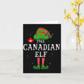 The Canadian Elf Group Matching Family Christmas C Karte (Gelbe Blume)