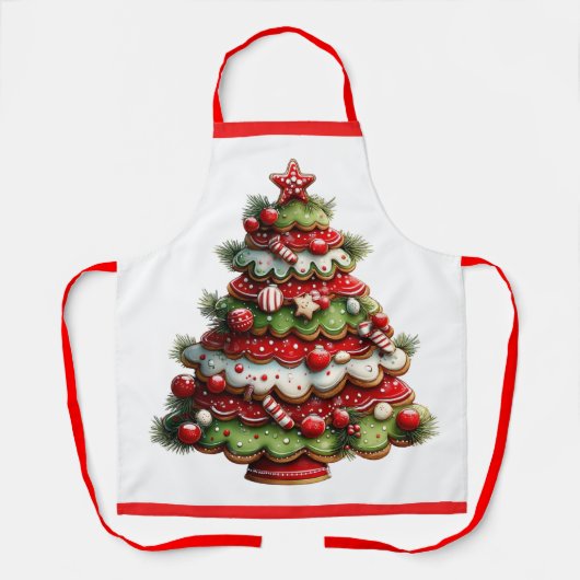 The Candy Cane Christmas Tree  Schürze (Vorderseite)