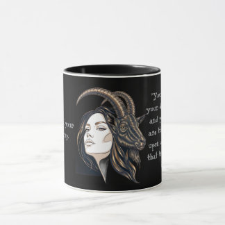 The Capricorn Lady: Luxury Two-Tone Mug Tasse