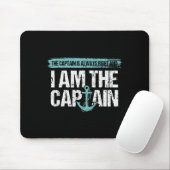 The Captain Is Always Right - Fun Boot Captain Gif Mousepad (Mit Mouse)