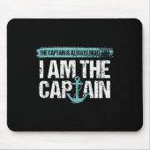 The Captain Is Always Right - Fun Boot Captain Gif Mousepad (Vorne)