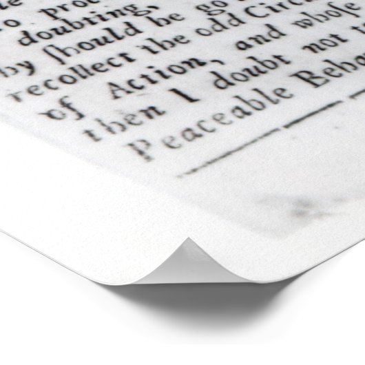 The Captain of the Mobs Declaration Poster (Ecke)