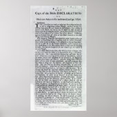 The Captain of the Mobs Declaration Poster (Vorne)