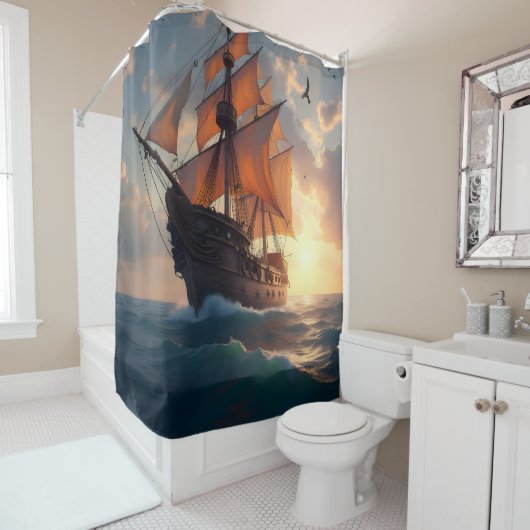 The Captain's Pride -  Duschvorhang (Beispiel)