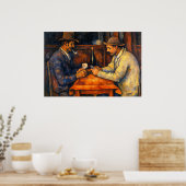 The Card Players by Paul Cezanne Poster (Küche)