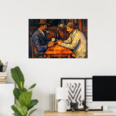 The Card Players by Paul Cezanne Poster (Heimbüro)