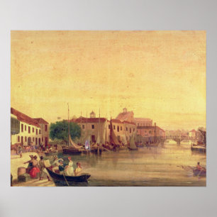 The Careenage, Bridgetown, Barbados, c.1848 Poster