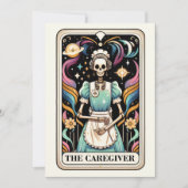 The Caregiver Tarot Card Mother's Day Skeleton Karte (Vorderseite)