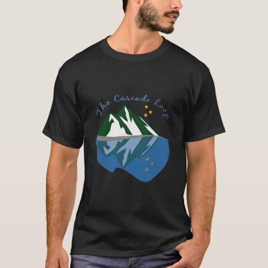The Cascade Loop - Washington Road Trip Souvenir T-Shirt (Vorderseite)