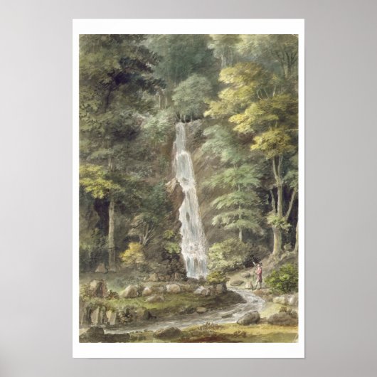 The Cascade Waterfall at Hestercombe Gardens (w/c Poster (Vorne)