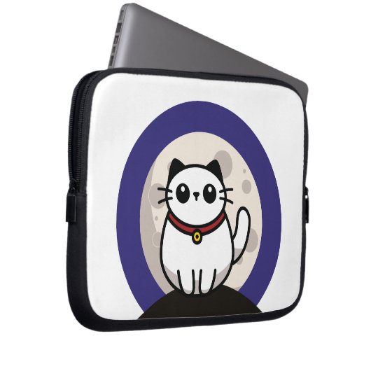 The Cat and The Moon 2025 Laptopschutzhülle (Vorne Rechts)