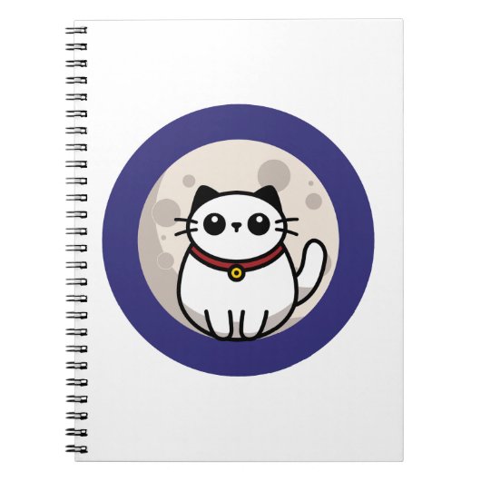 The Cat and The Moon 2025 Notizblock (Vorderseite)