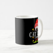 The Cat Dad Gnome Christmas Matching For Men Women Kaffeetasse (VorderseiteRechts)