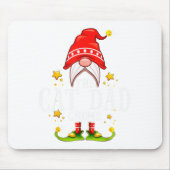 The Cat Dad Gnome Christmas Matching For Men Women Mousepad (Vorne)