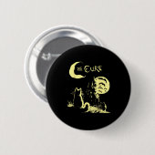 The Cat Gothic Retro Cat Lover Men Women Kids Button (Vorne & Hinten)
