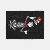 The Cat In The Hat Skeleton Hat’s Off Halloween Pr Fleecedecke (Vorderseite (Horizontal))