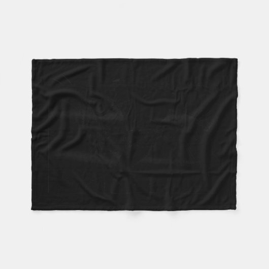 The Cat Is Watching Today Funny Japanese Black Cat Fleecedecke (Vorderseite (Horizontal))