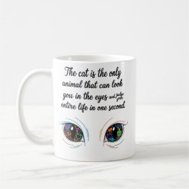 The Cat Judge" Mug — Funny Cat Eyes Quote Coffee Kaffeetasse