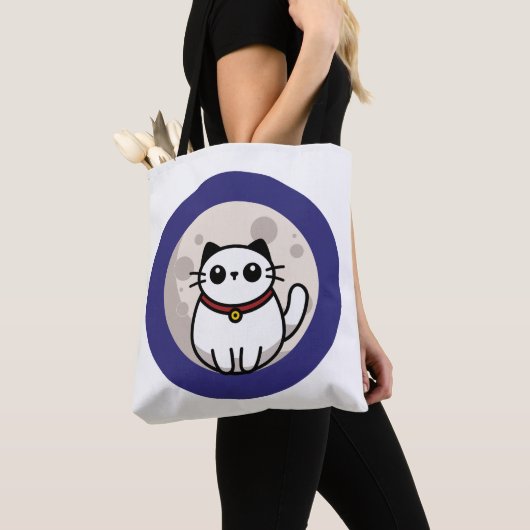 The Cat on The Moon Bag Tasche (Von Nahem)