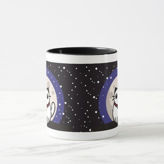 The Cat on the Moon Mug Tasse (Zentrum)