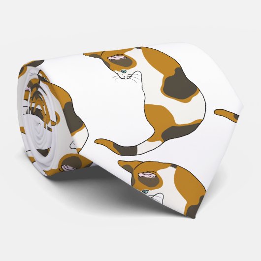 The cat which turns around　(tortoise-shell cat) krawatte (Gerollt)