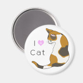 The cat which turns around　(tortoise-shell cat) magnet (Vorderseite/Rückseite)