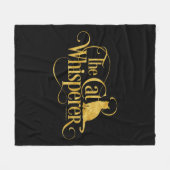 The Cat Whisperer Fleecedecke (Vorderseite (Horizontal))