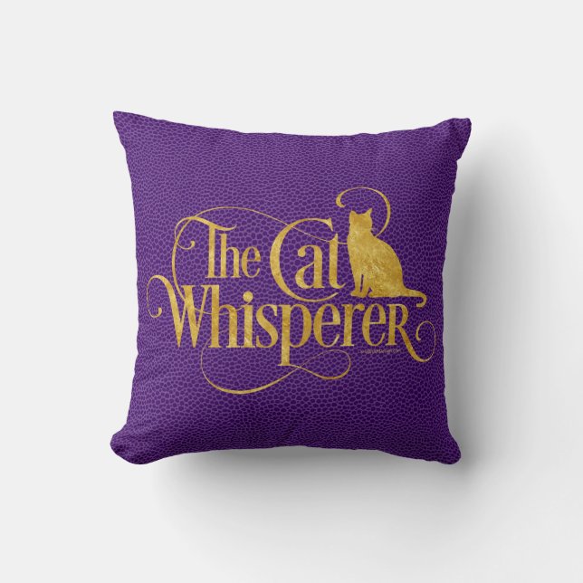 The Cat Whisperer Kissen (Vorderseite)