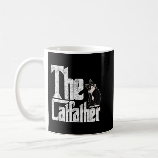 The Catfather Cat Father Mafia Whiskers Male Daddy Kaffeetasse (Links)