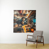 The Catfather's Catch Wandteppich (Beispiel (Horizontal))