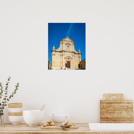 🏰The Cathedral of Gozo Poster (Küche)