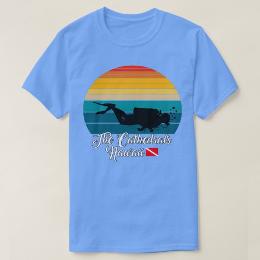 The Cathedrals Hawaii Diving T-Shirt (Design vorne)