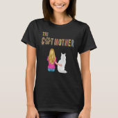 The Catmother Maine Coon Cat     Mother Cat Mom T-Shirt (Vorderseite)
