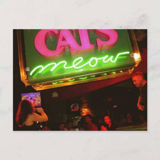 The Cat's Meow Nightclub in New Orleans Postkarte (Vorderseite)