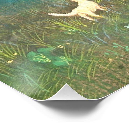 The Cat's Midnight Journey Poster (Ecke)