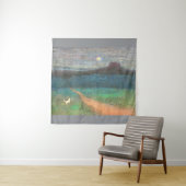 The Cat's Midnight Journey Wandteppich (Beispiel)