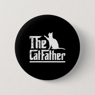 The Catvater Funny Cat Vater Vathers Day Movie Puf Button