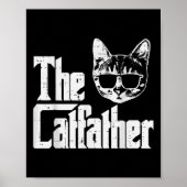 The Catvater Funny Cat Vater Vathers Day Movie Puf Poster (Vorne)
