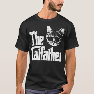 The Catvater Funny Cat Vater Vathers Day Movie Puf T-Shirt