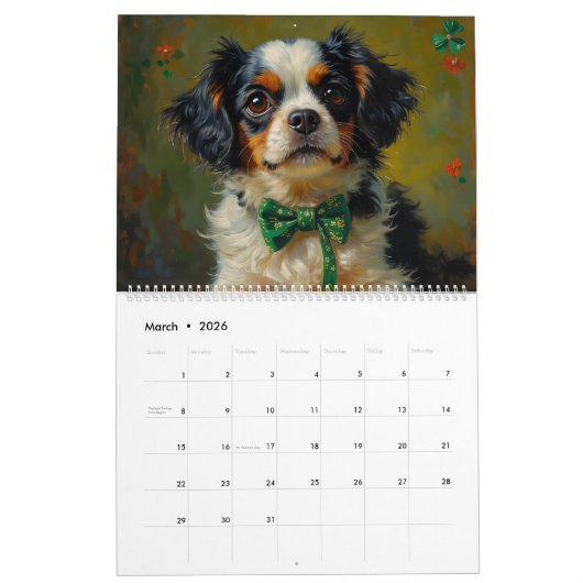 The Cavalier 12 Month Calendar Kalender (Mär 2026)