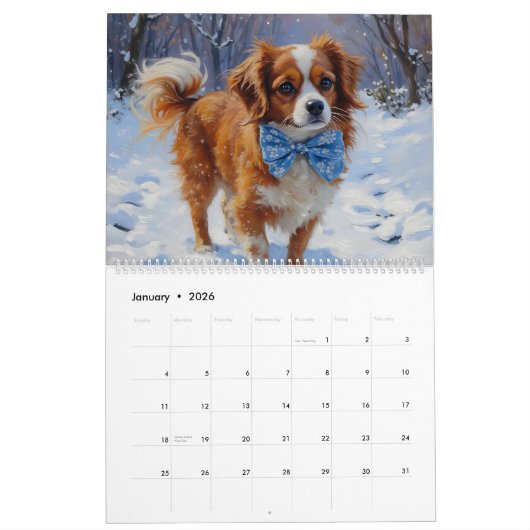 The Cavalier 12 Month Calendar Kalender (Jan 2026)