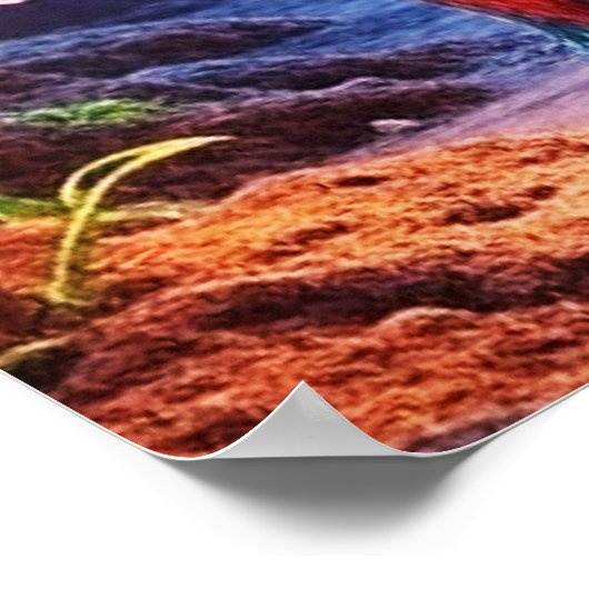 The Cave Dweller AI Alien  Poster (Ecke)