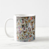 “ The ceiling of the Sistine Chapel ”,Michelangelo Kaffeetasse (Links)