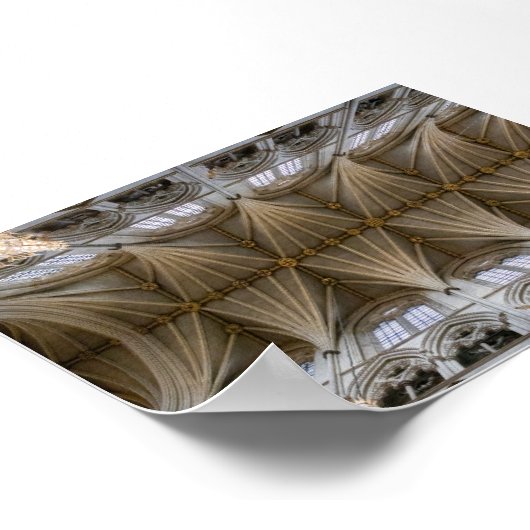 The ceiling of Westministera abbey Poster (Ecke)