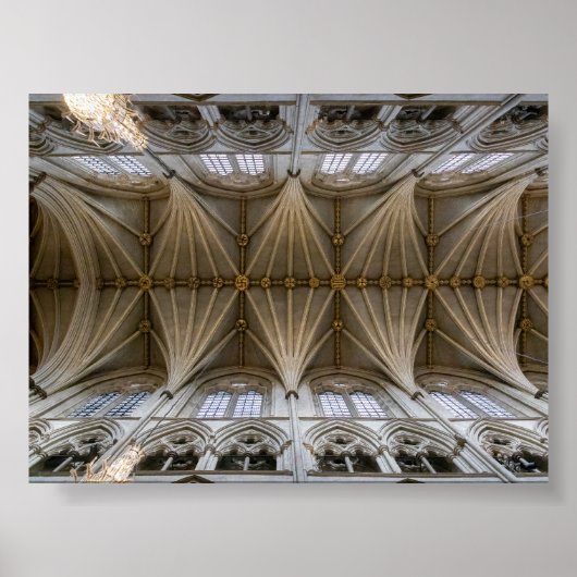 The ceiling of Westministera abbey Poster (Vorne)