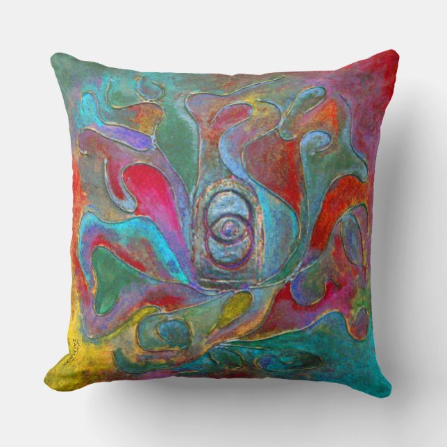 "The Celest Guardian from Unseen" von Paul Buică Kissen (Vorderseite)